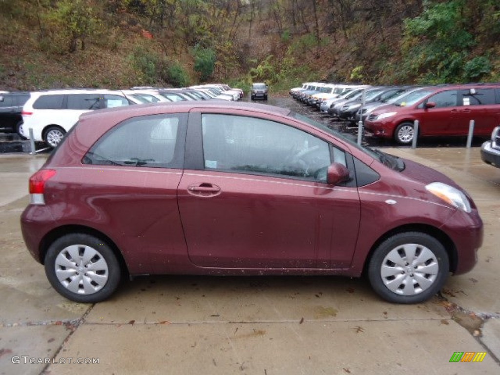 Carmine Red Metallic 2010 Toyota Yaris 3 Door Liftback Exterior Photo #73067352