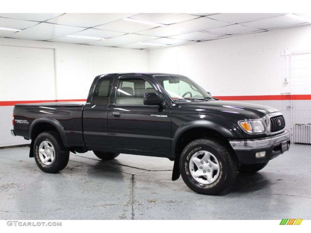 2004 Tacoma V6 TRD Xtracab 4x4 - Black Sand Pearl / Charcoal photo #1