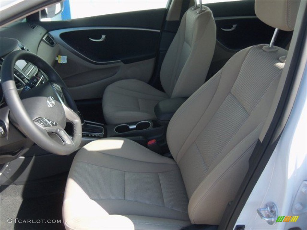 2013 Elantra GT - Monaco White / Beige photo #11