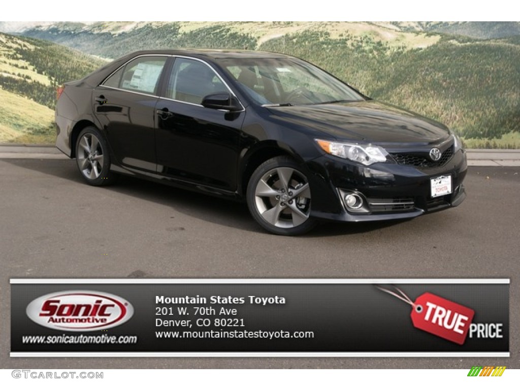 2012 Camry SE - Attitude Black Metallic / Black photo #1