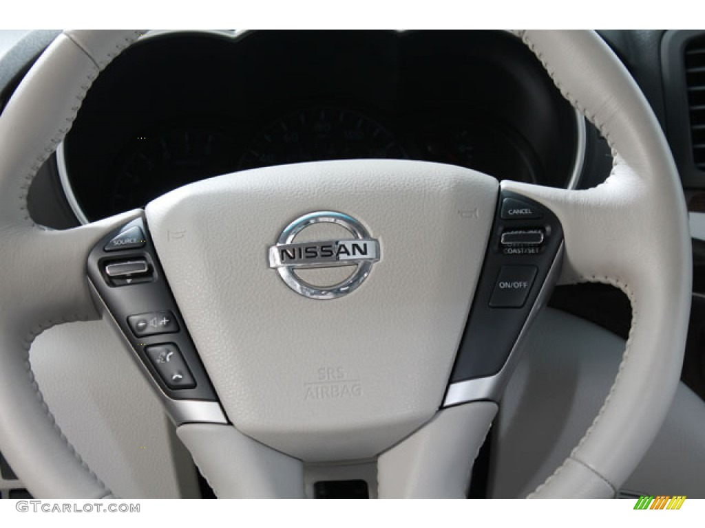 2011 Nissan Quest 3.5 SL Gray Steering Wheel Photo #73072164