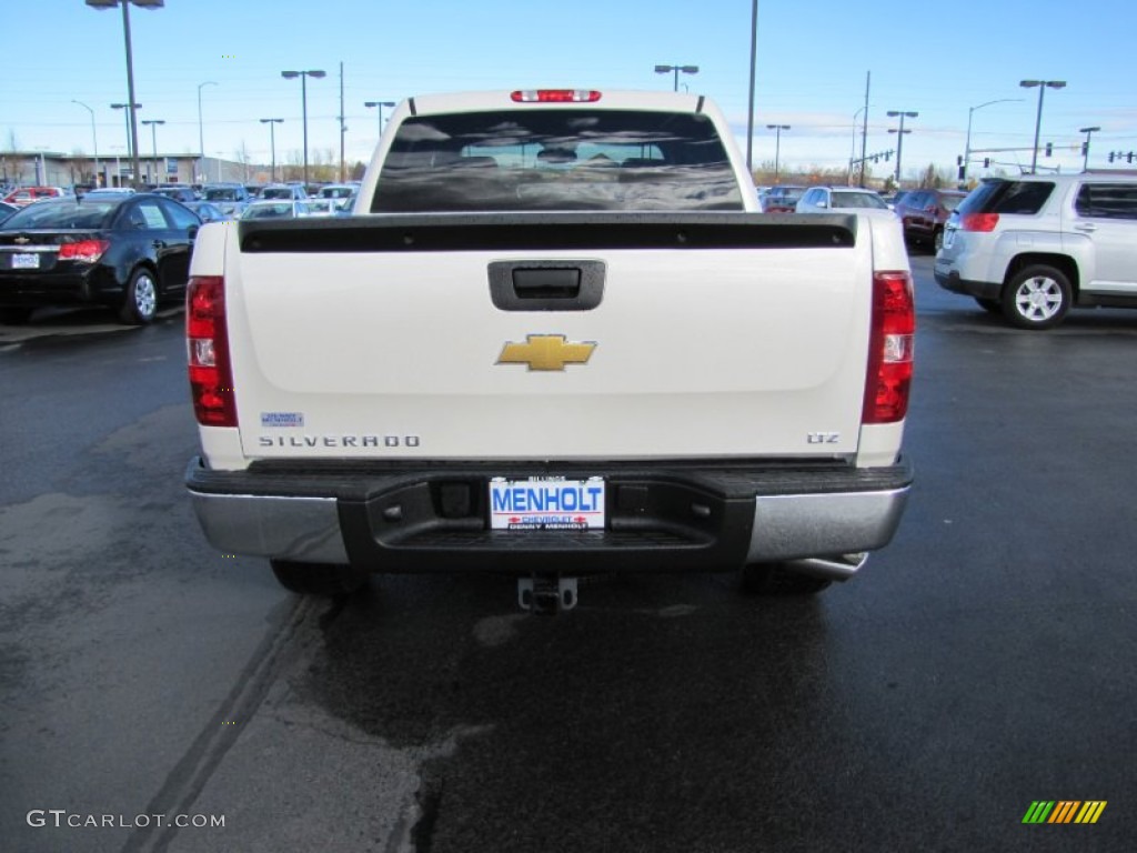 2013 Silverado 1500 LTZ Crew Cab 4x4 - White Diamond Tricoat / Ebony photo #4