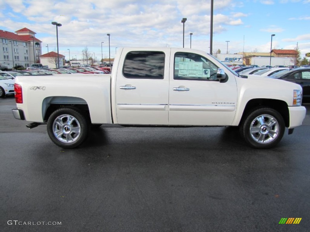 2013 Silverado 1500 LTZ Crew Cab 4x4 - White Diamond Tricoat / Ebony photo #6