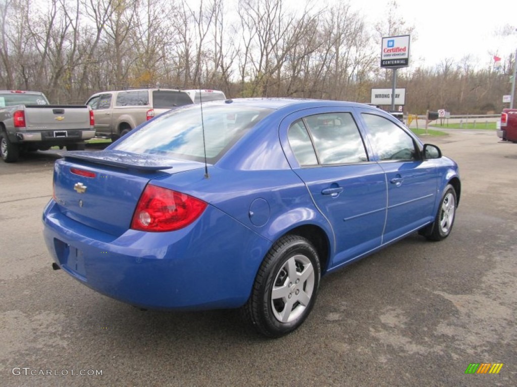 2008 Cobalt LS Sedan - Blue Flash Metallic / Gray photo #6