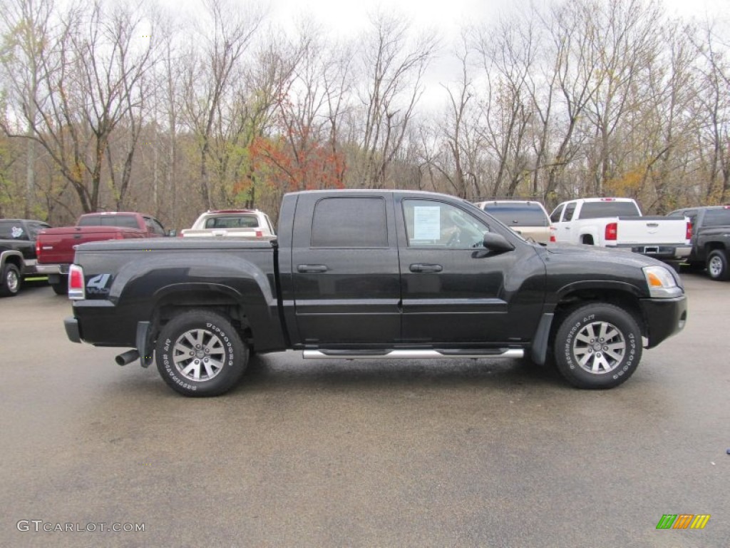 Brilliant Black 2007 Mitsubishi Raider LS Double Cab 4x4 Exterior Photo #73073508