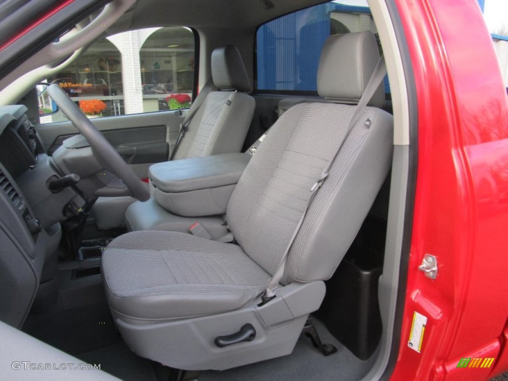 2008 Ram 1500 ST Regular Cab 4x4 - Flame Red / Medium Slate Gray photo #14