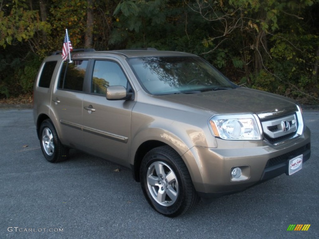 2011 Pilot EX-L - Mocha Metallic / Beige photo #1