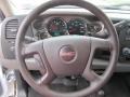 2008 GMC Sierra 2500HD Dark Titanium Interior Steering Wheel Photo