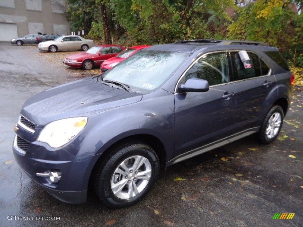 2013 Equinox LT AWD - Atlantis Blue Metallic / Jet Black photo #8