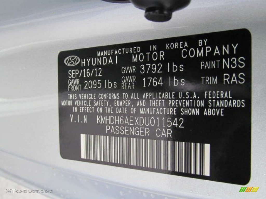 2013 Elantra Coupe GS - Silver / Gray photo #10