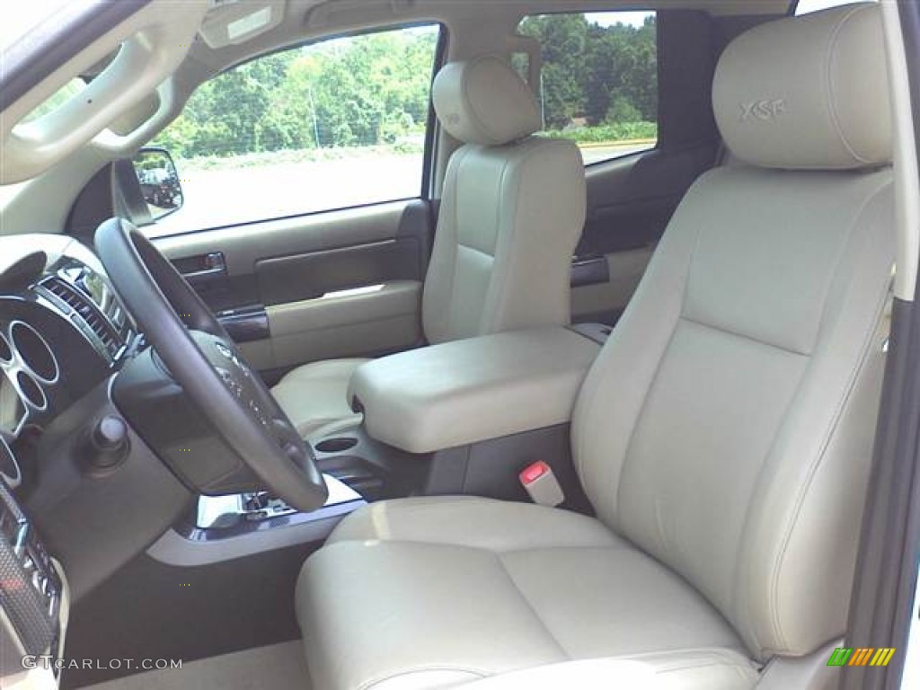 2010 Tundra SR5 Double Cab - Super White / Sand Beige photo #6