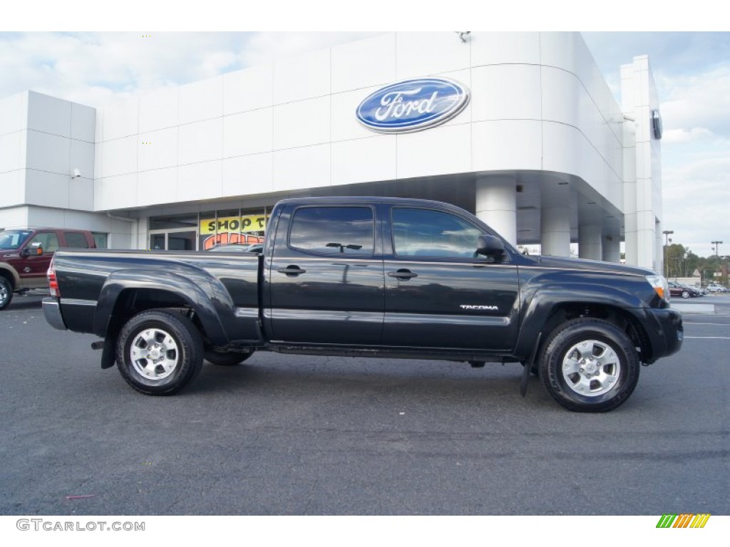 Black Sand Pearl 2010 Toyota Tacoma V6 SR5 Double Cab 4x4 Exterior Photo #73078692