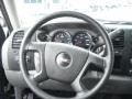 2009 GMC Sierra 2500HD Dark Titanium Interior Steering Wheel Photo