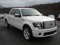 2011 White Platinum Metallic Tri-Coat Ford F150 Limited SuperCrew 4x4  photo #2