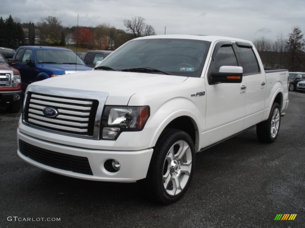 White Platinum Metallic Tri-Coat 2011 Ford F150 Limited SuperCrew 4x4 Exterior Photo #73078915