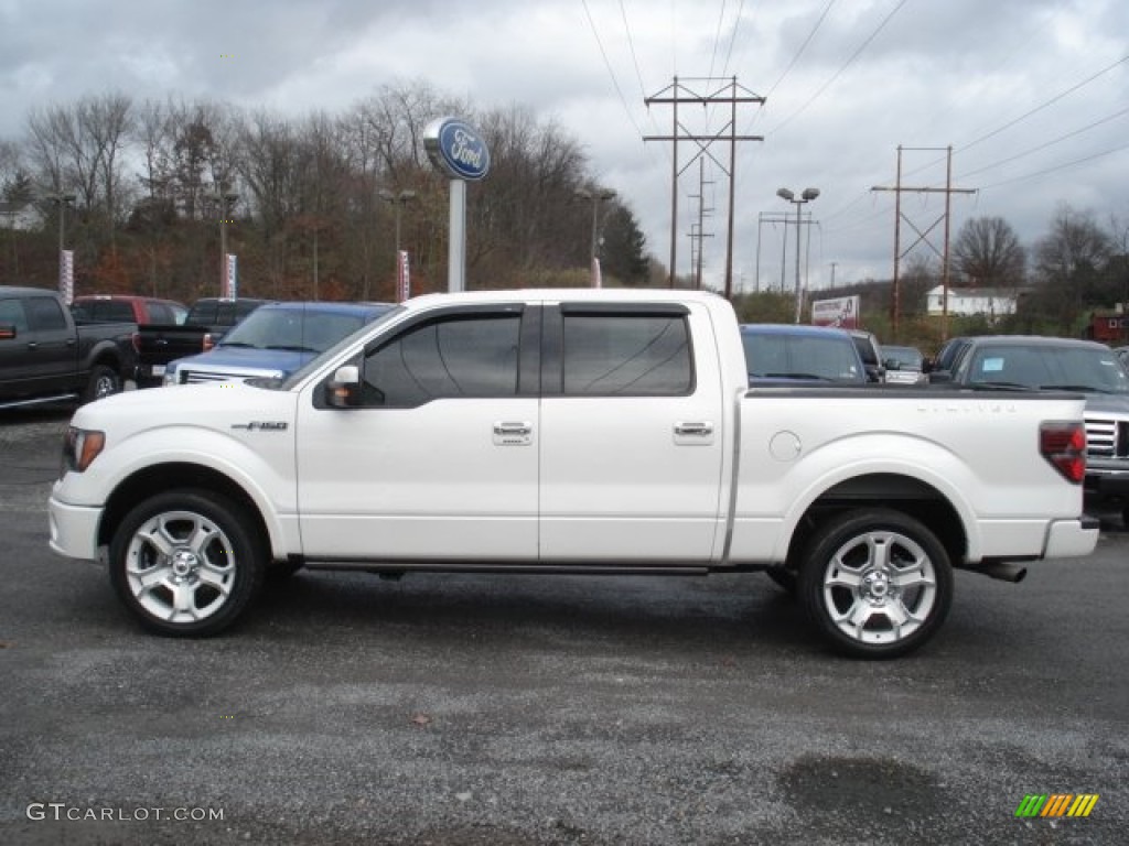 White Platinum Metallic Tri-Coat 2011 Ford F150 Limited SuperCrew 4x4 Exterior Photo #73078940