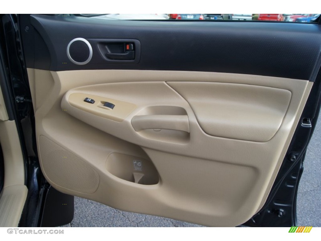 2010 Toyota Tacoma V6 SR5 Double Cab 4x4 Sand Beige Door Panel Photo #73079013