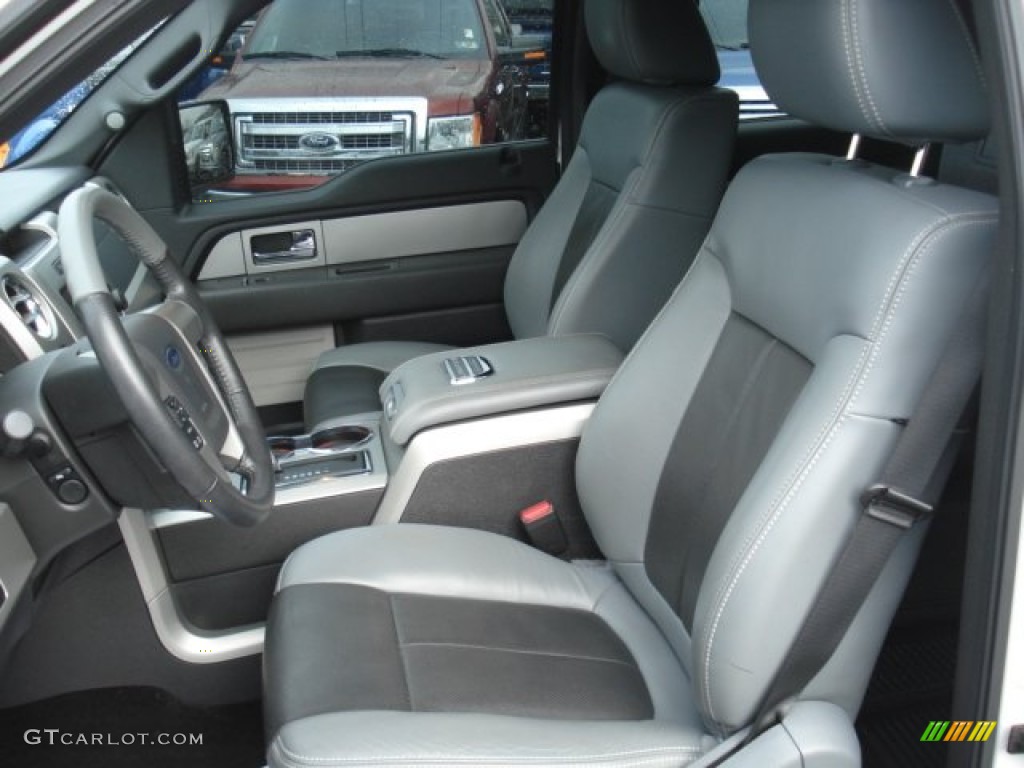 Steel Gray/Black Interior 2011 Ford F150 Limited SuperCrew 4x4 Photo #73079067