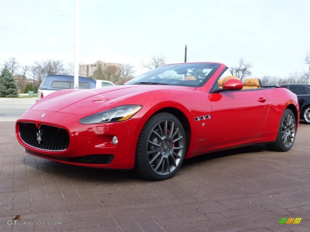 Rosso Mondiale (Red) 2013 Maserati GranTurismo Convertible GranCabrio Exterior Photo #73079625
