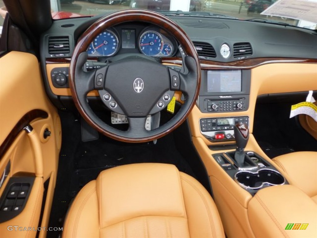 2013 Maserati GranTurismo Convertible GranCabrio Cuoio Dashboard Photo #73079907