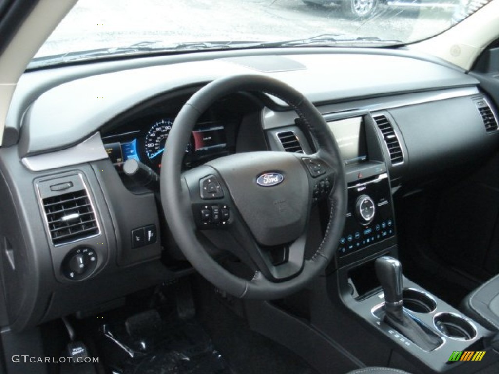 2013 Ford Flex Limited EcoBoost AWD Charcoal Black Dashboard Photo #73081252