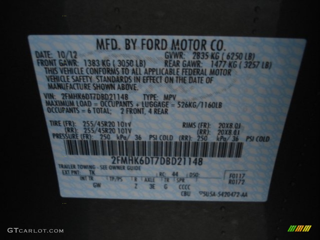 2013 Flex Color Code TK for Mineral Gray Metallic Photo #73081440