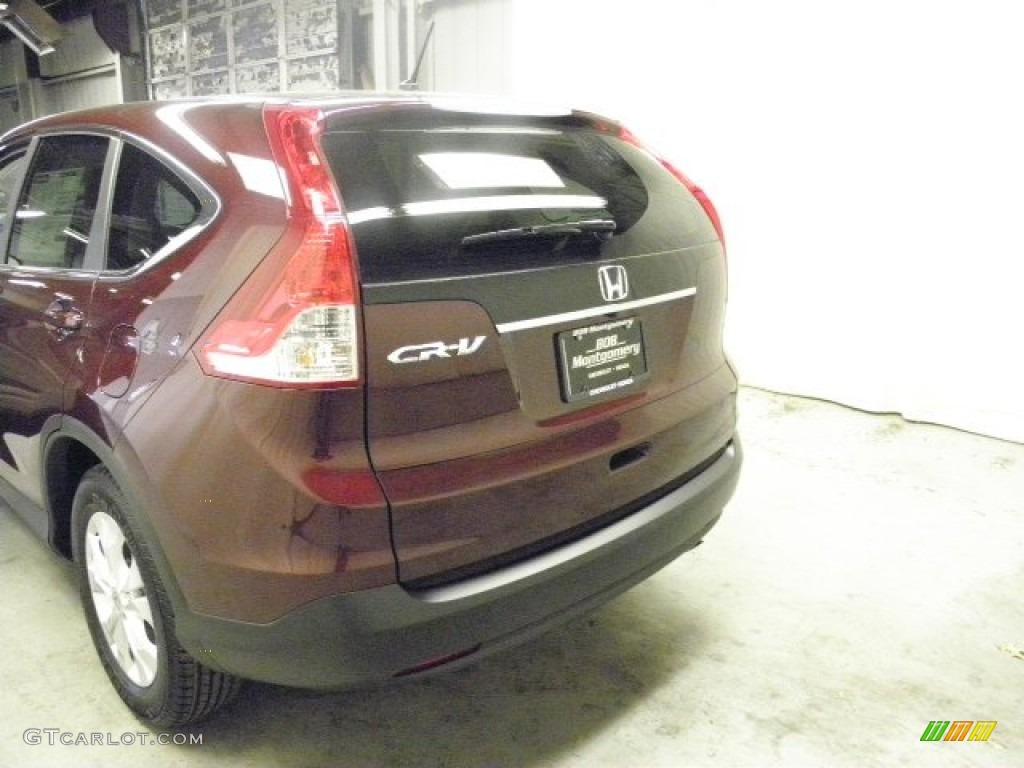 2013 CR-V EX - Basque Red Pearl II / Gray photo #6