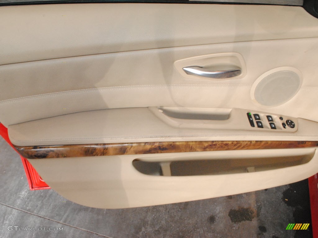 2006 3 Series 325i Sedan - Electric Red / Beige photo #4