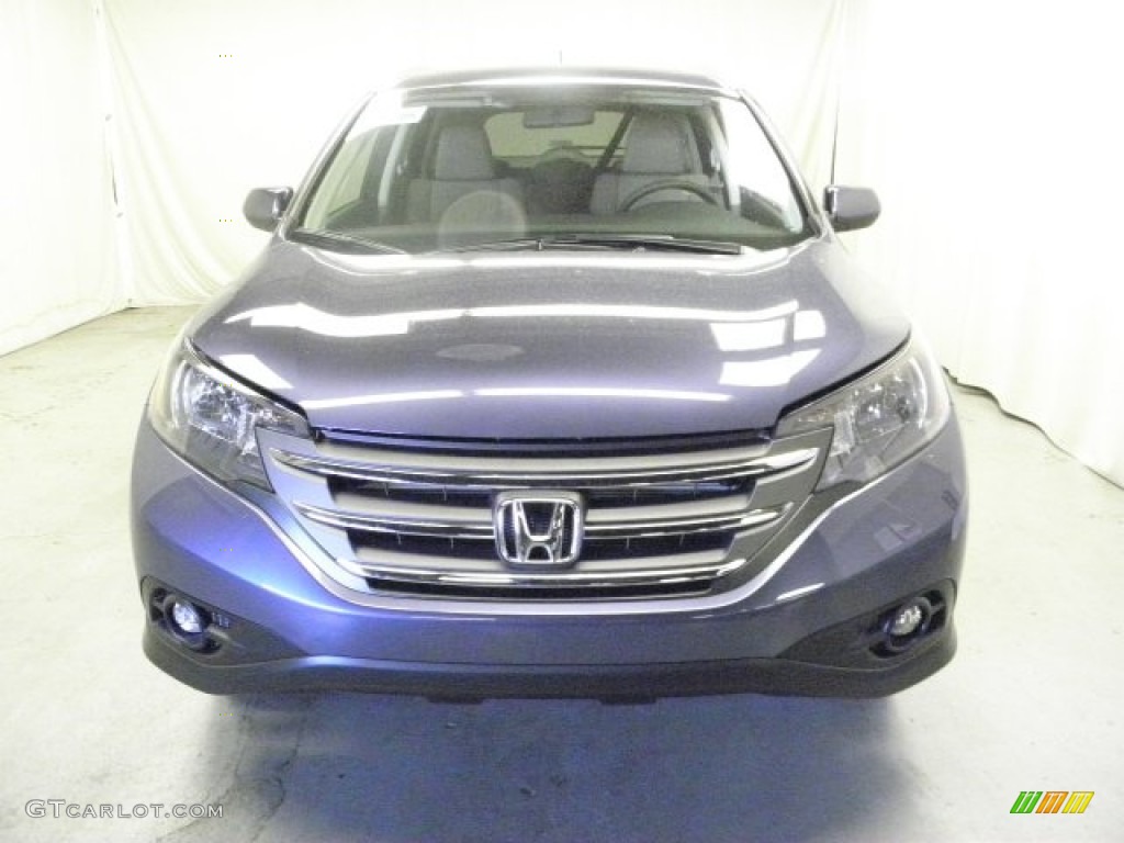 2013 CR-V EX-L - Twilight Blue Metallic / Gray photo #2