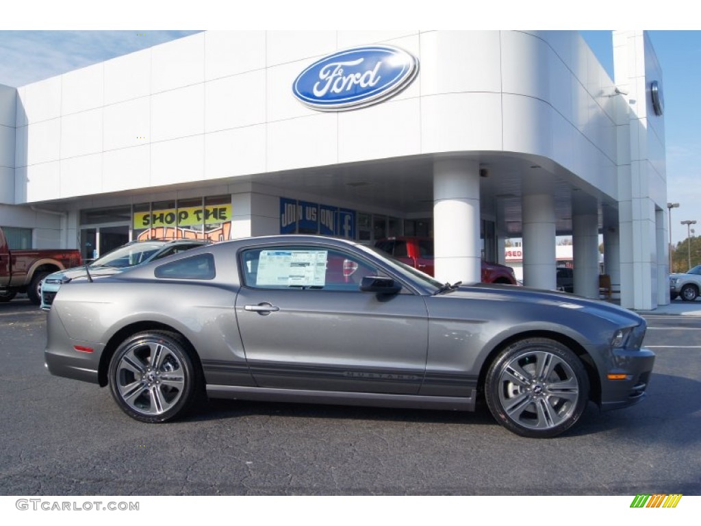 2013 Mustang V6 Coupe - Sterling Gray Metallic / Charcoal Black photo #2