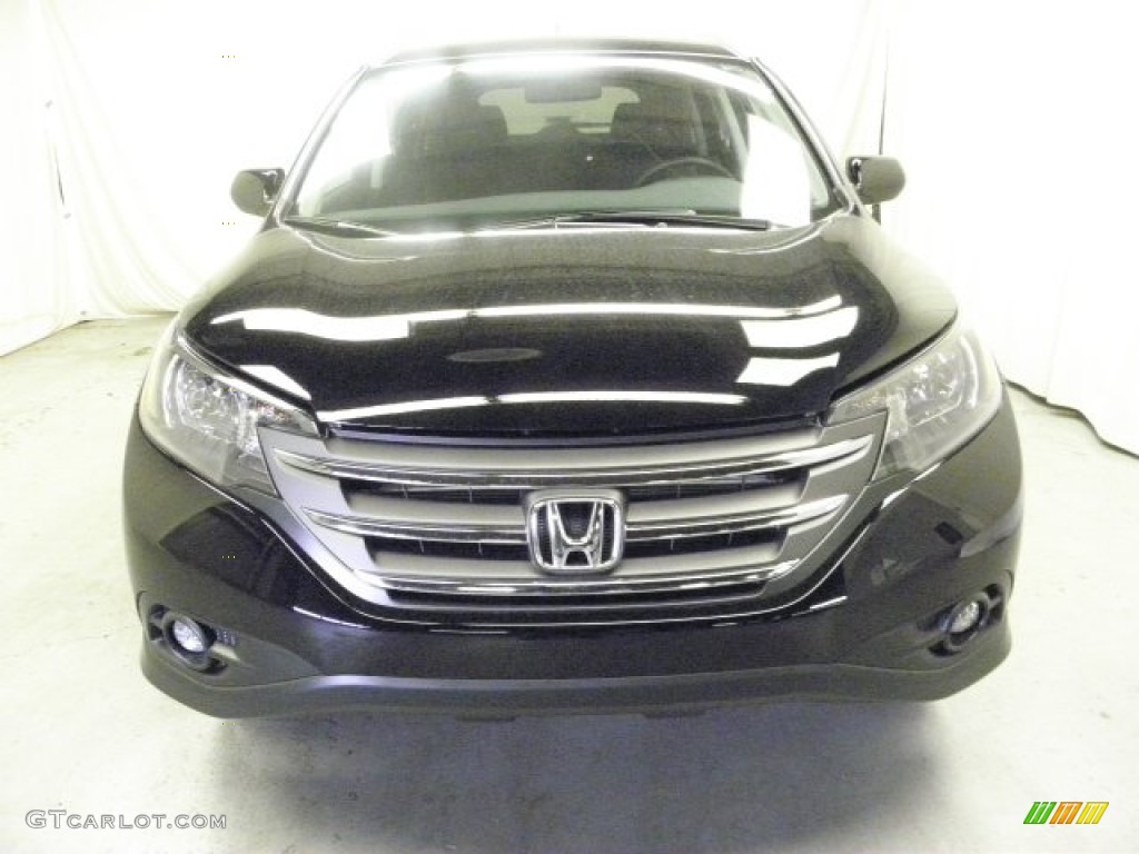 2013 CR-V EX-L AWD - Crystal Black Pearl / Black photo #2