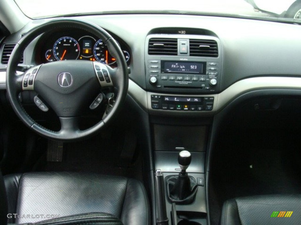2008 Acura TSX Sedan Ebony Dashboard Photo #73085142