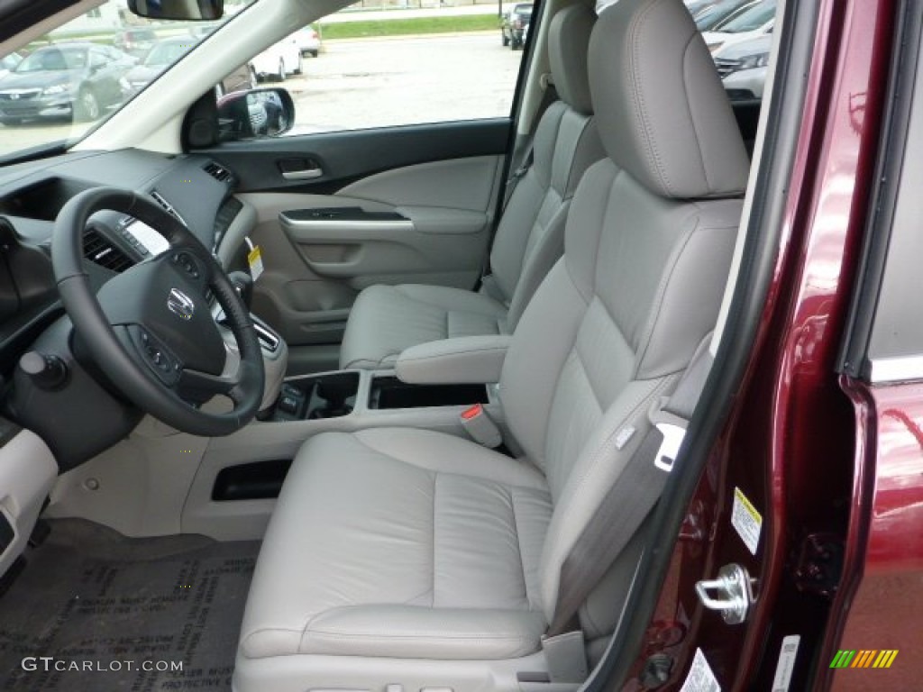 2013 CR-V EX-L AWD - Basque Red Pearl II / Gray photo #10