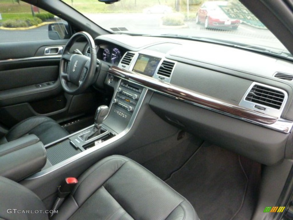 Charcoal Black/Fine Line Ebony Interior 2010 Lincoln MKS EcoBoost AWD Photo #73085343