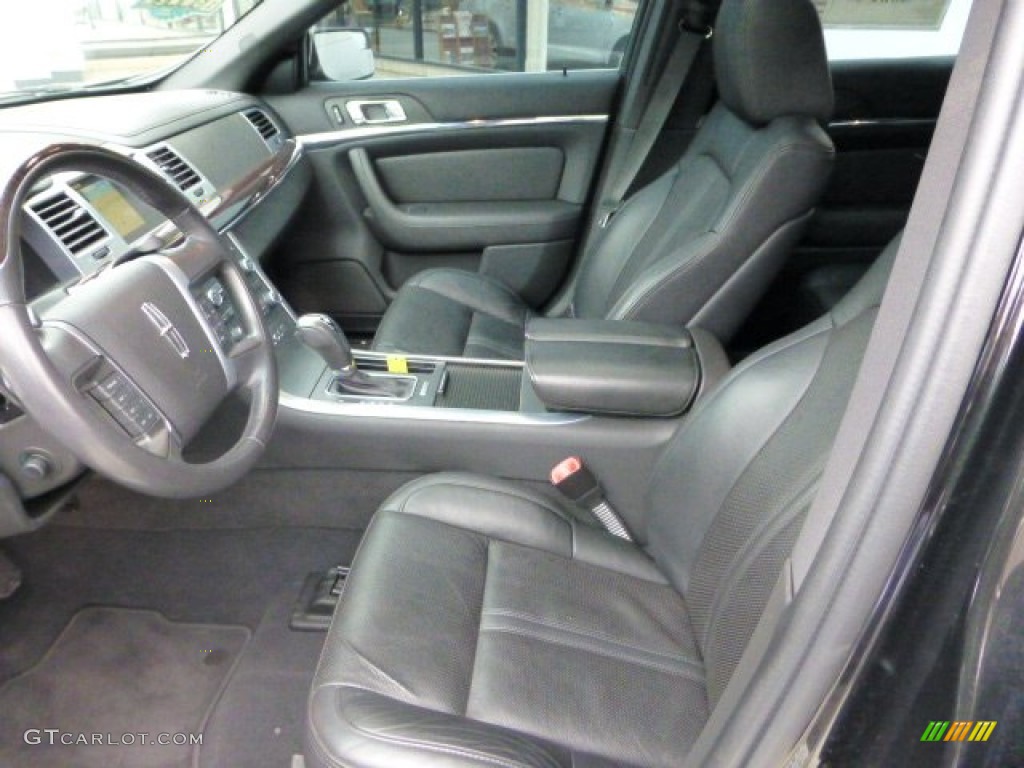 Charcoal Black/Fine Line Ebony Interior 2010 Lincoln MKS EcoBoost AWD Photo #73085424
