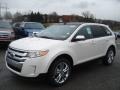 2013 White Platinum Tri-Coat Ford Edge SEL AWD  photo #4