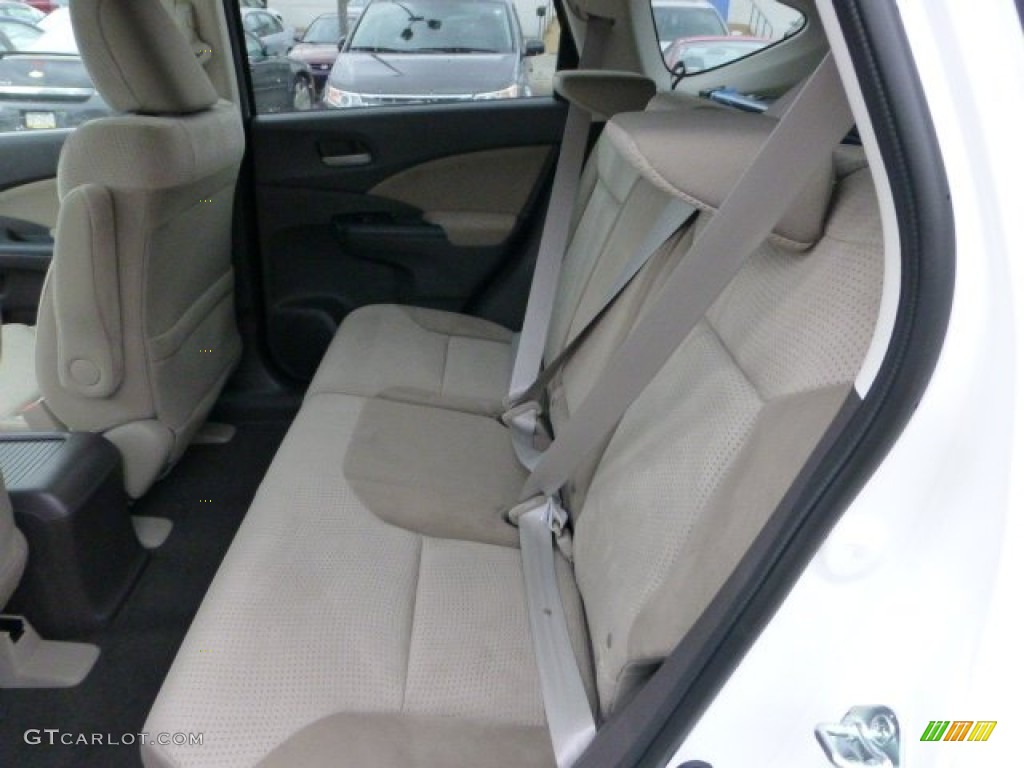 2013 CR-V EX AWD - White Diamond Pearl / Beige photo #11