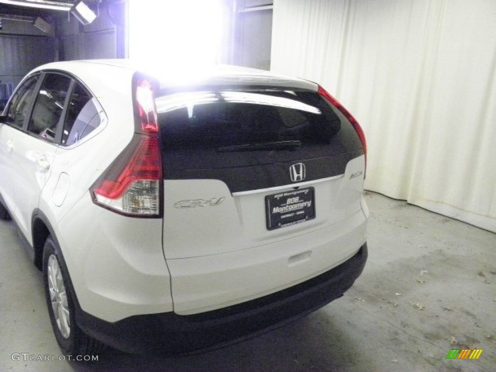 2013 CR-V EX AWD - White Diamond Pearl / Beige photo #6