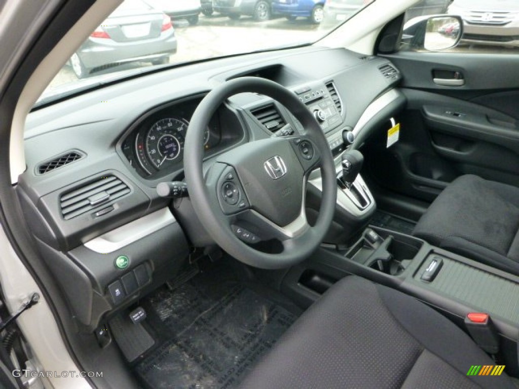 2013 CR-V EX AWD - Alabaster Silver Metallic / Black photo #15