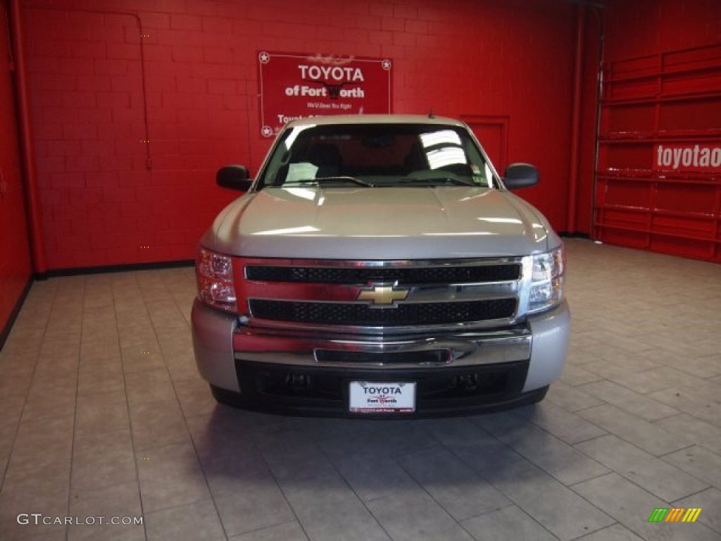 2009 Silverado 1500 LS Extended Cab 4x4 - Silver Birch Metallic / Dark Titanium photo #9