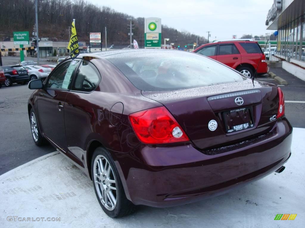 2005 tC  - Black Cherry Pearl / Dark Gray photo #2