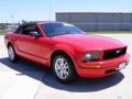 2007 Torch Red Ford Mustang V6 Deluxe Convertible  photo #4