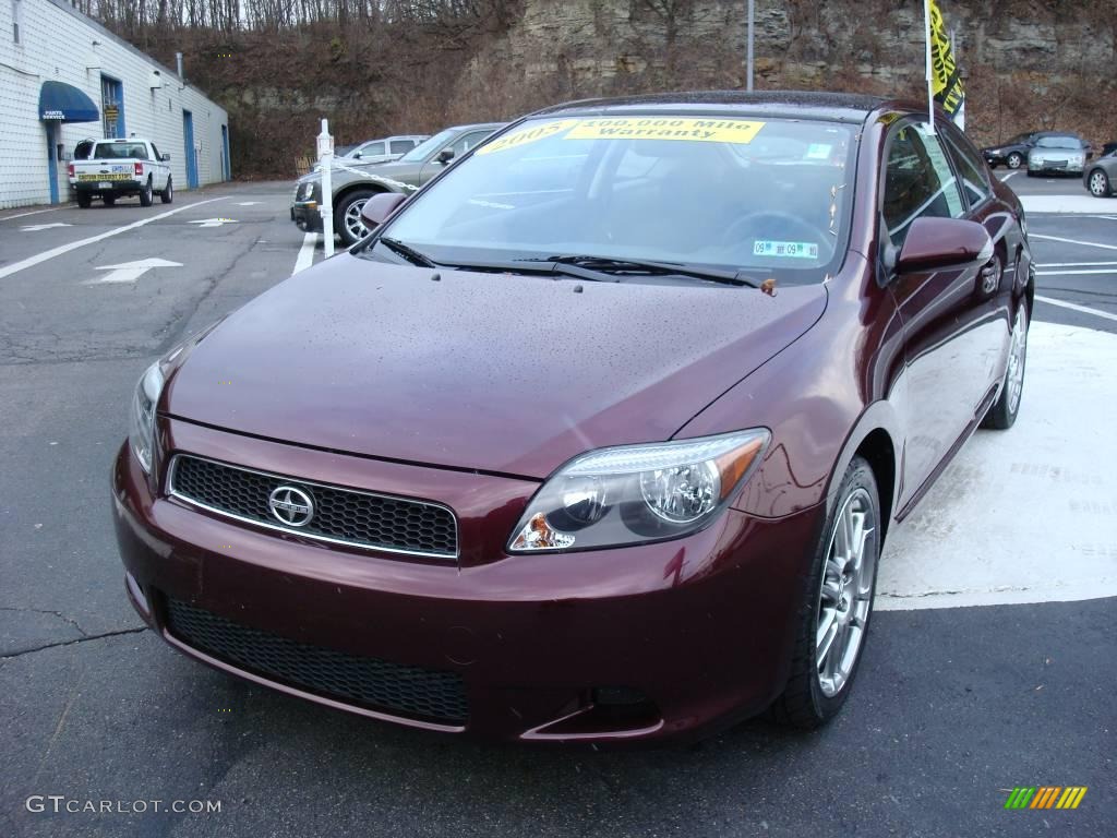 2005 tC  - Black Cherry Pearl / Dark Gray photo #8