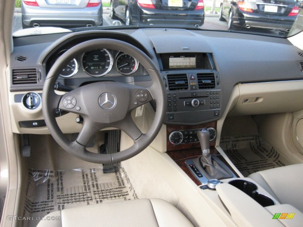 2010 Mercedes-Benz C 300 Luxury Almond/Mocha Dashboard Photo #73091049