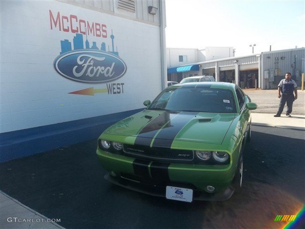 2011 Challenger SRT8 392 - Green with Envy / Dark Slate Gray photo #2