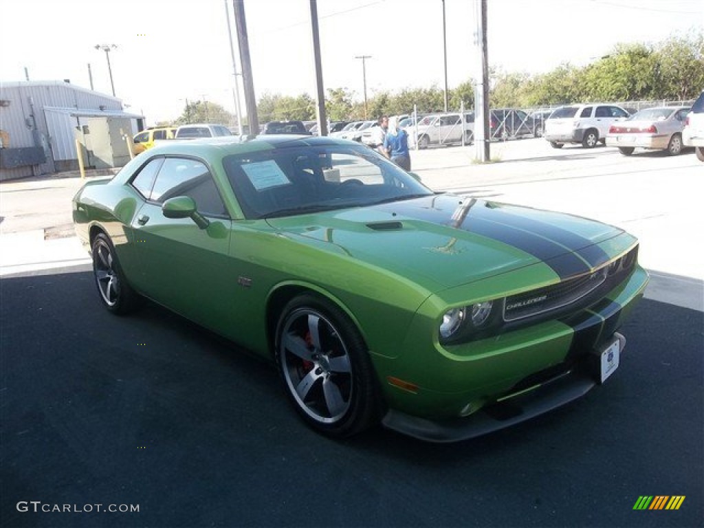 2011 Challenger SRT8 392 - Green with Envy / Dark Slate Gray photo #4