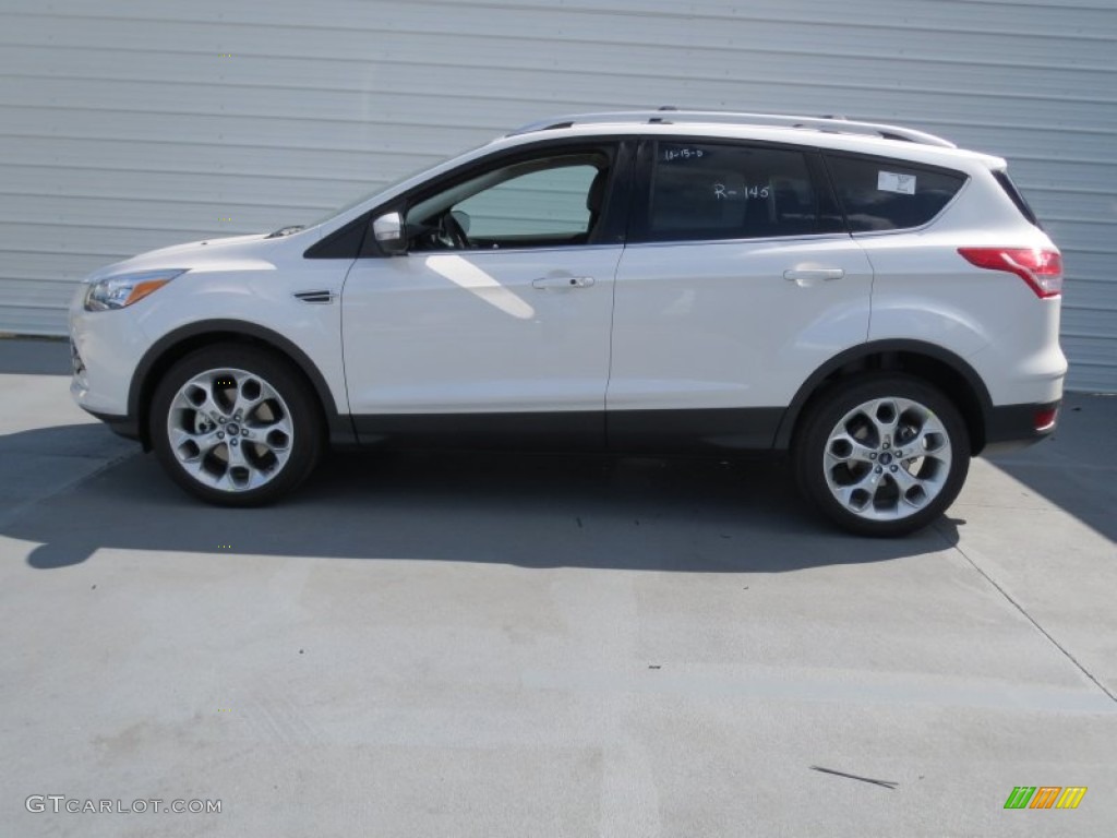 2013 Escape Titanium 2.0L EcoBoost - White Platinum Metallic Tri-Coat / Charcoal Black photo #5