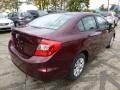 Crimson Pearl - Civic LX Sedan Photo No. 4