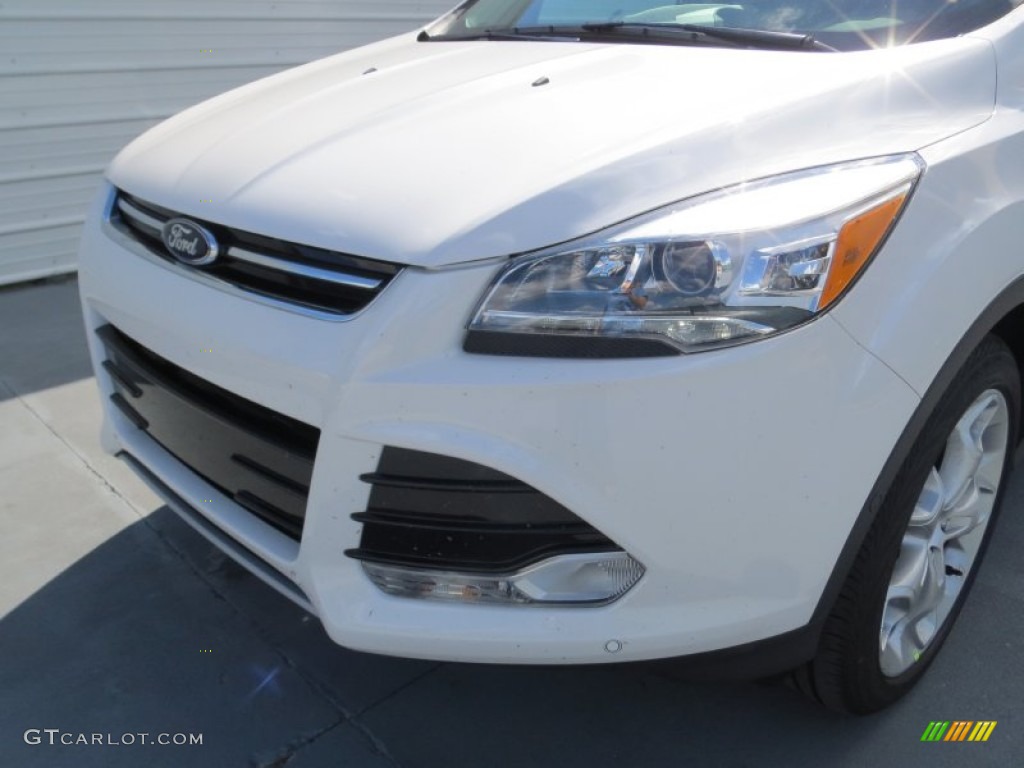 2013 Escape Titanium 2.0L EcoBoost - White Platinum Metallic Tri-Coat / Charcoal Black photo #9