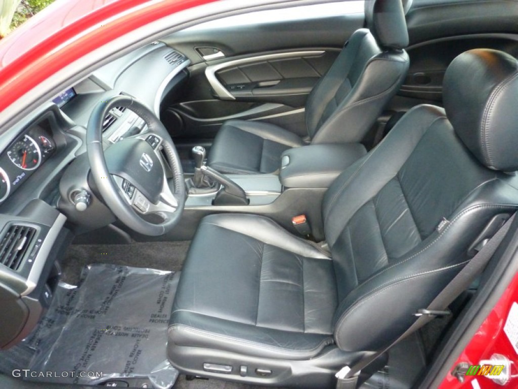 2011 Accord EX-L V6 Coupe - San Marino Red / Black photo #16